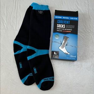 DexShell COOLVENT Waterproof, Breathable Socks - Black